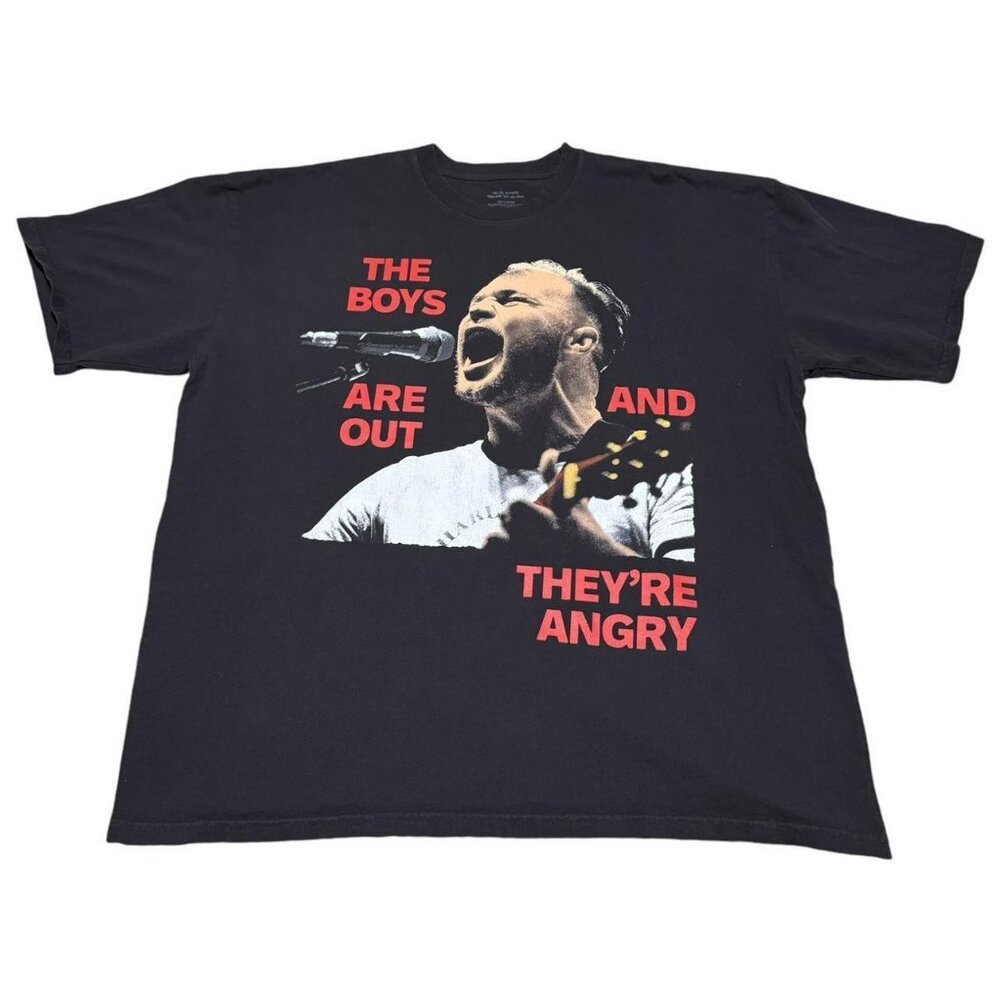 Zach Bryan 2024 The Boys Are Out and They're Angry Authentic Tour Shirt Adult 2X
